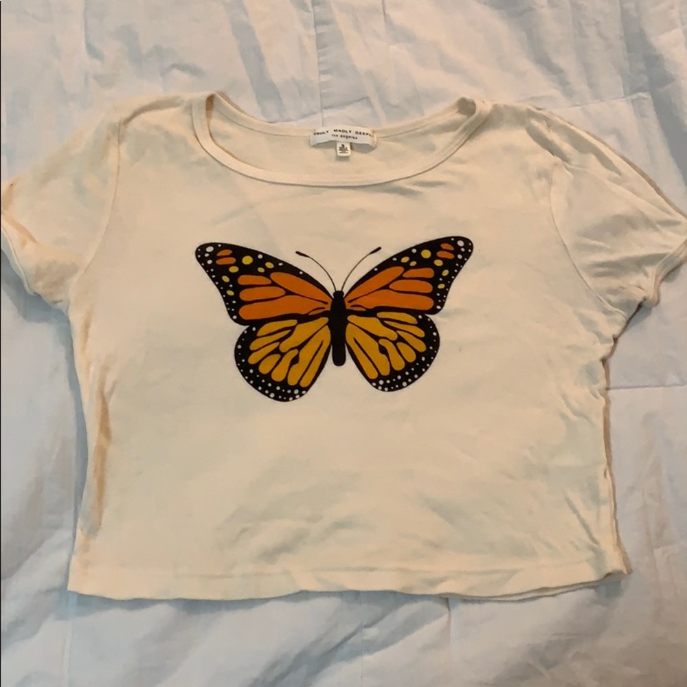 Truly made my deeply butterfly crop top